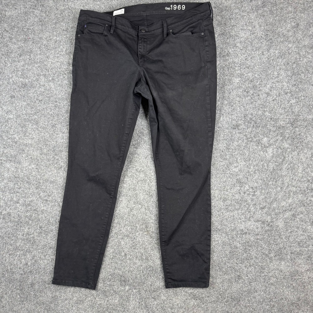 Gap Legging Jean Womens Size 34r Black Skinny Stretch 1969 Denim Casual Pants